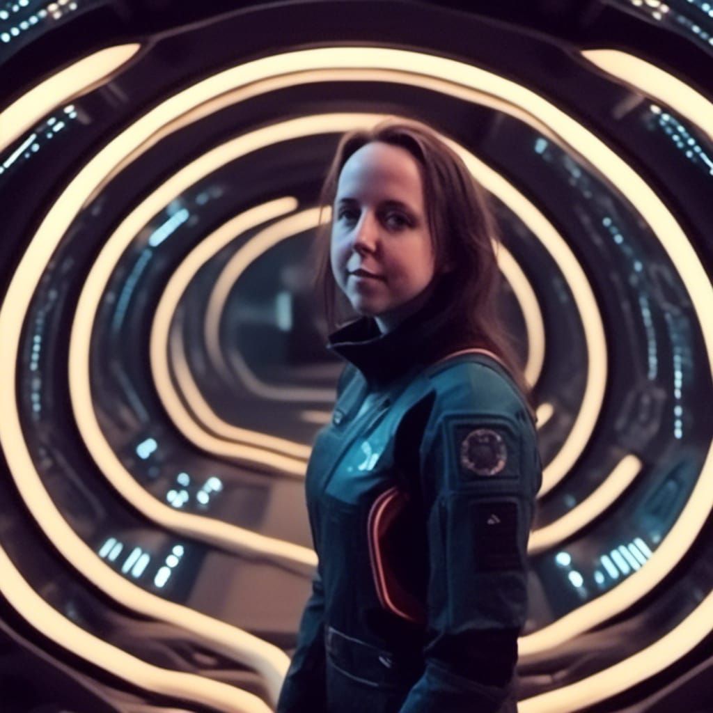 Sci-Fi Birthday in Minimalist Spaceship Interior