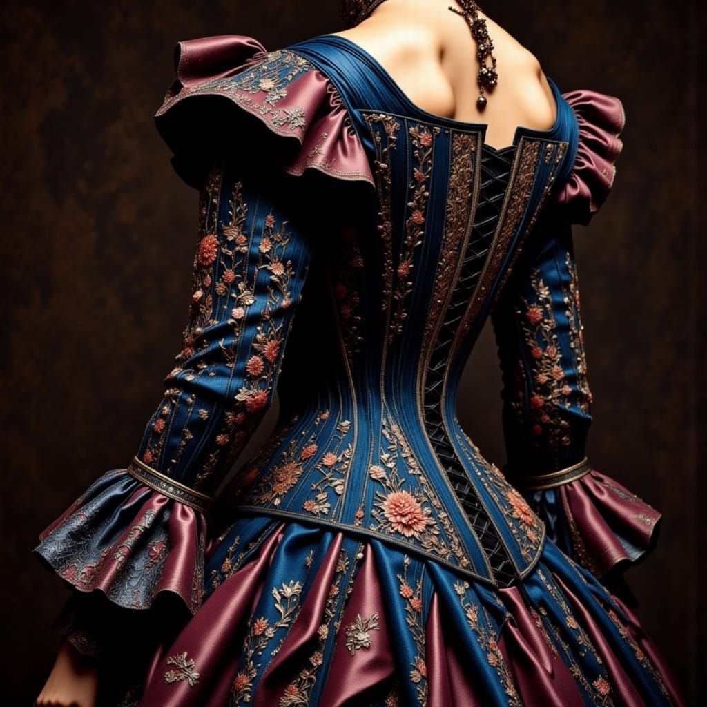 17th century corset dress