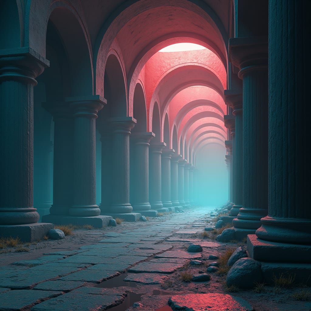 Eerily Calm Liminal Space Inspired by Dreamscapes