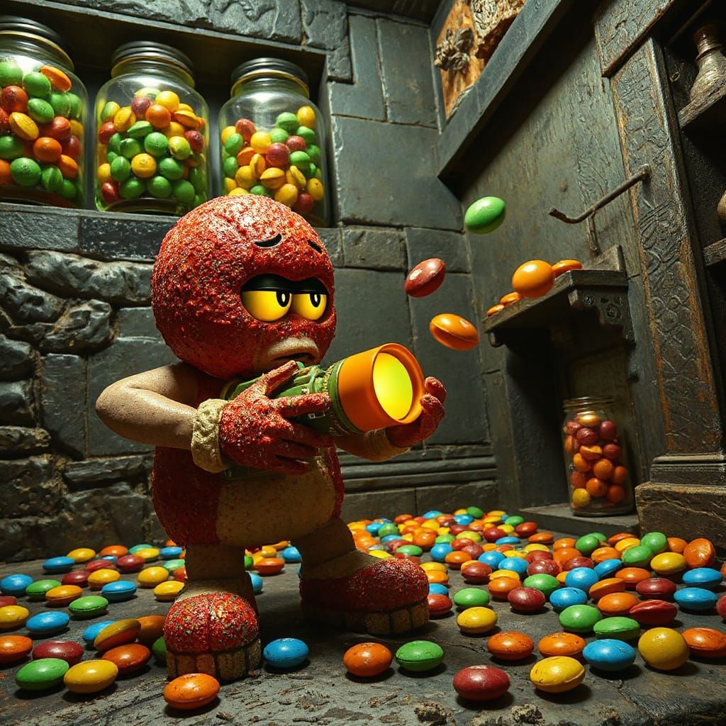 Candy Chaos in a Madhouse: Digital Art