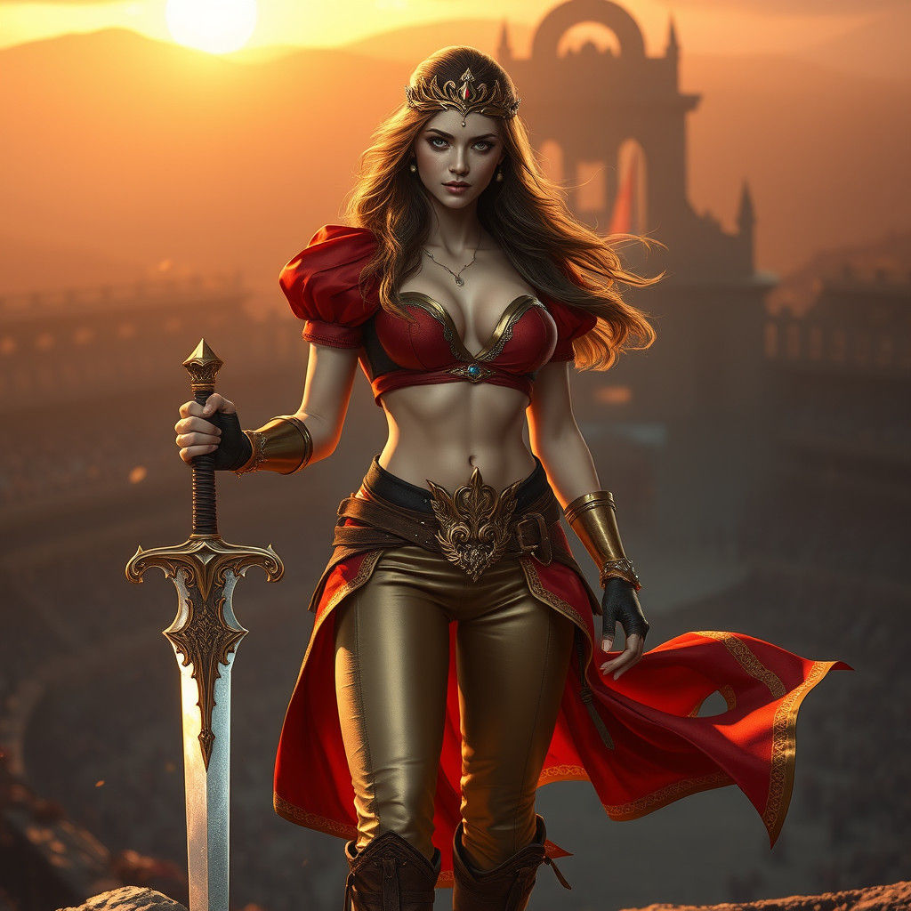 Ethereal Warrior Princess in Fantasy Arena