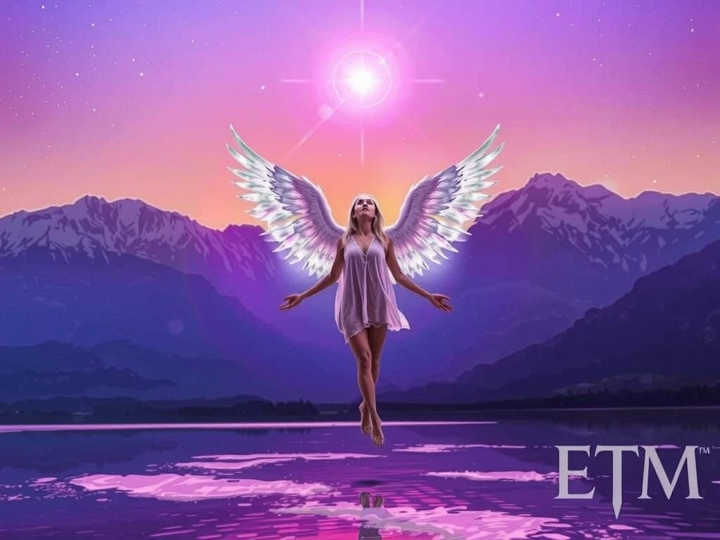 Ethereal Goddess in Lavender Mist