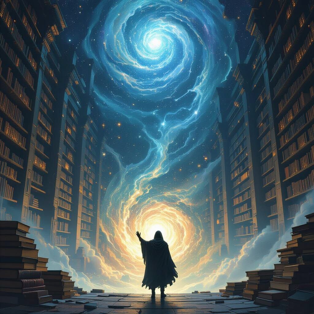 Cosmic Library: A Wanderer's Discovery