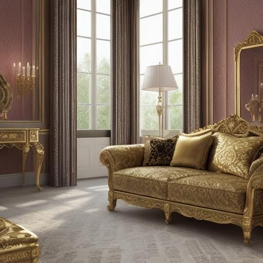 Luxurious Digital Portrait of Woman in Jewelry