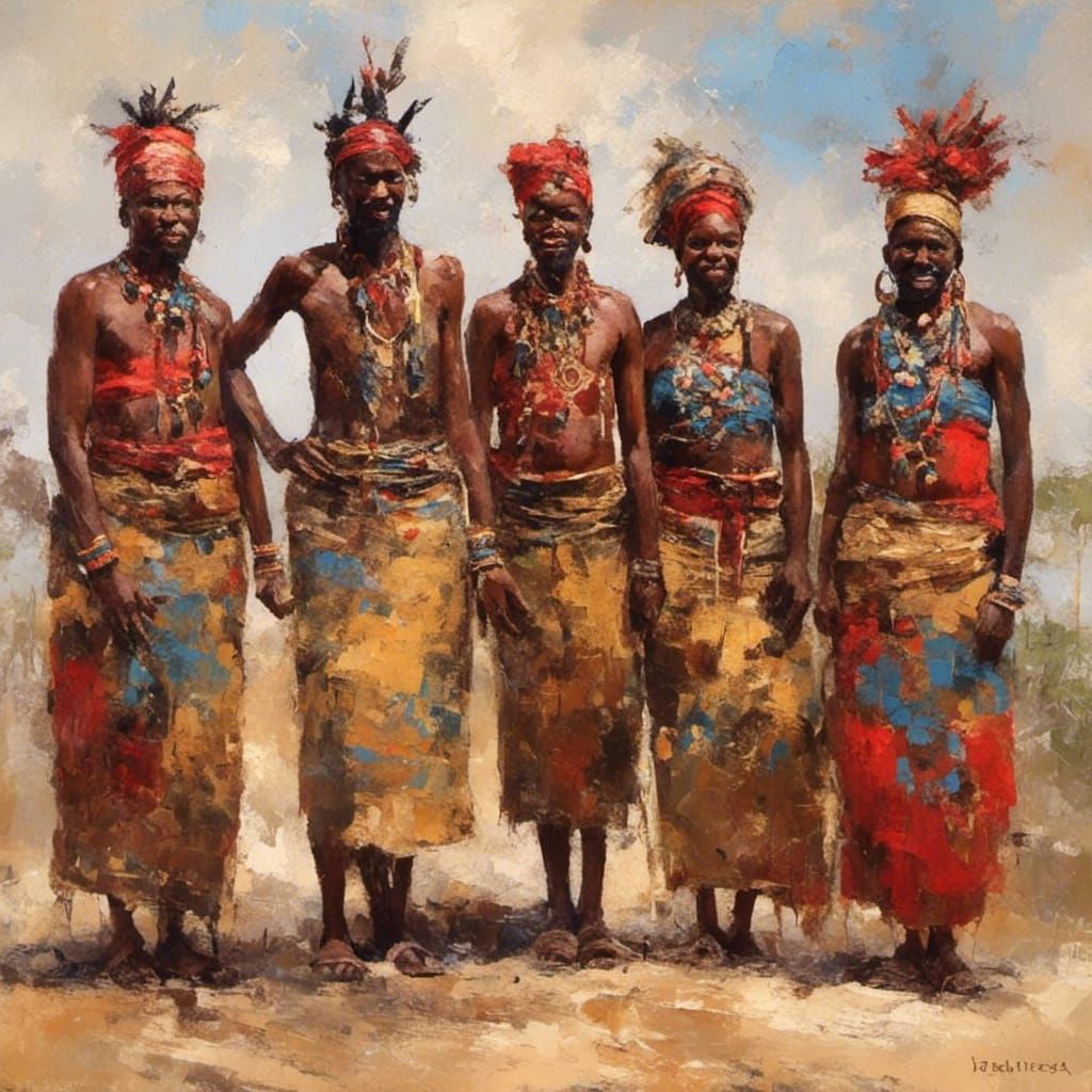 African-Style Portrait