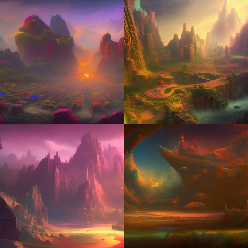 Kirby in Detailed Matte Painting Style