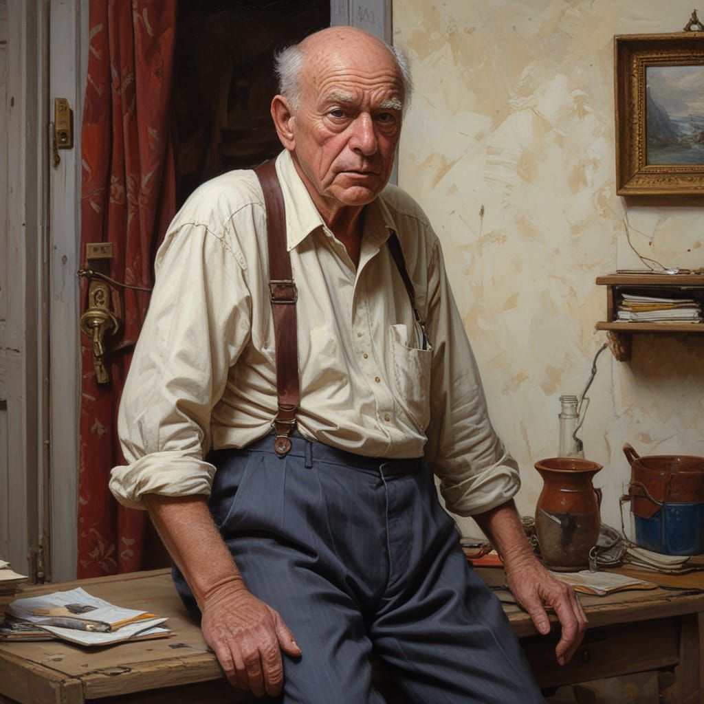 Nostalgic Oil Painting in the Style of James Gurney