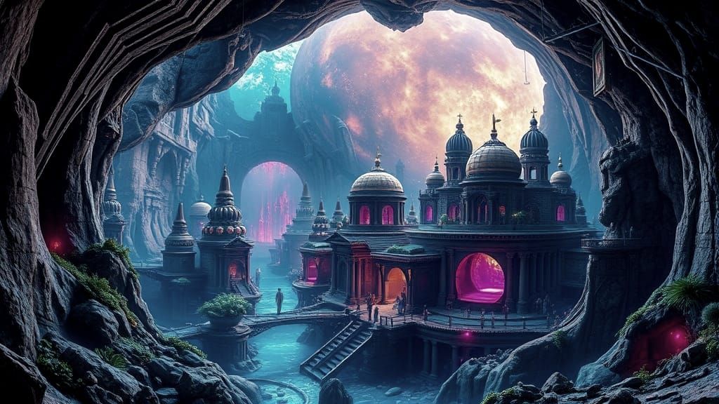 Beneath the Earth, a Vibrant Metropolis Awaits in Cyberpunk ...