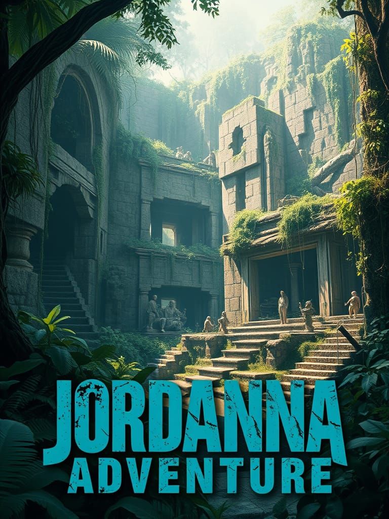 Lush Jungle Ruins with Ancient Artifacts
