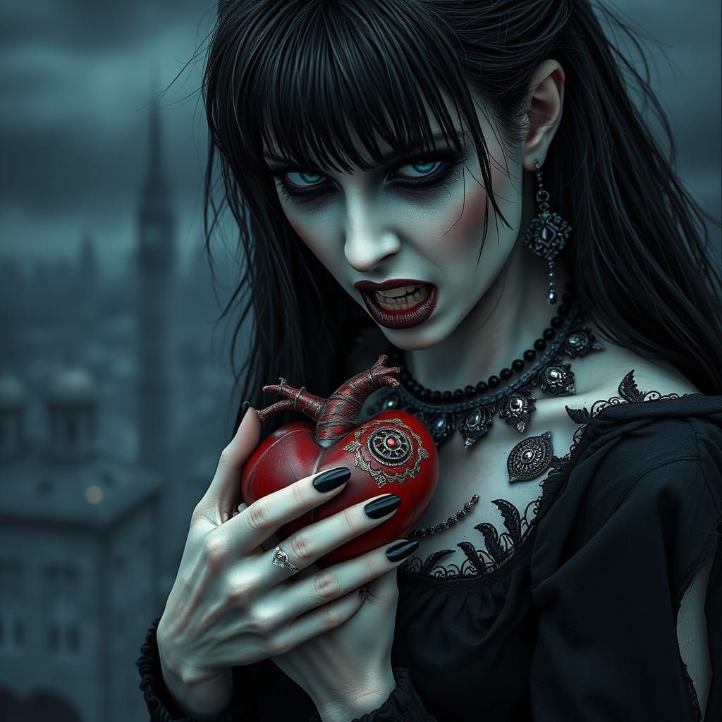 Distraught Woman Rips Out Her Beating Heart in Dark Fantasy ...
