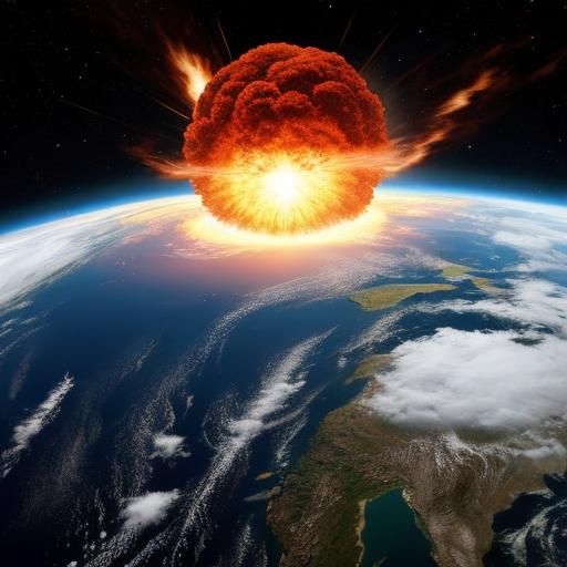 Exploding Earth: A Cataclysmic Planetary Event
