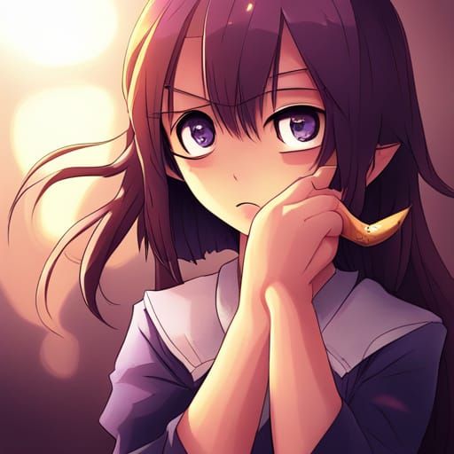 Grimace in Anime Style