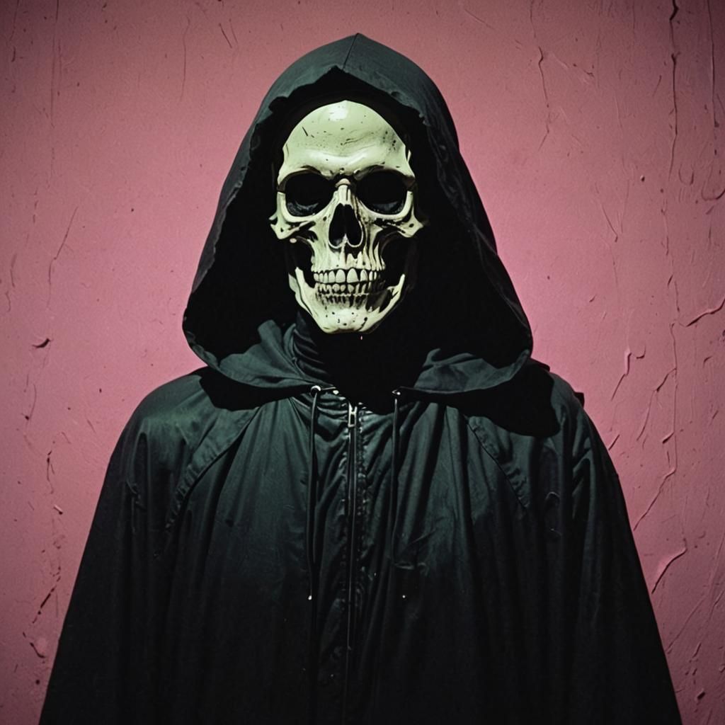 Grim Reaper in Andy Warhol Style Film Still