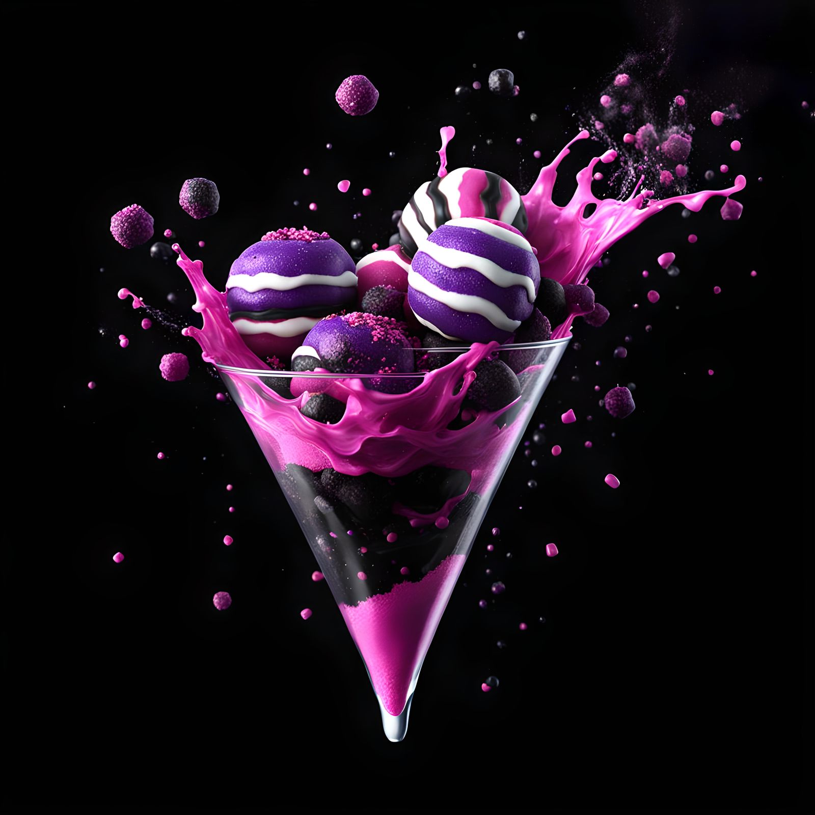 Oops Splash Of Homemade Blackcurrant Bonbons.