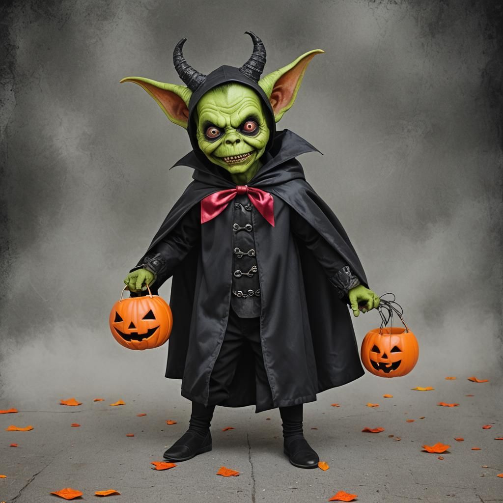 Devious Imp Ready for Trick or Treat