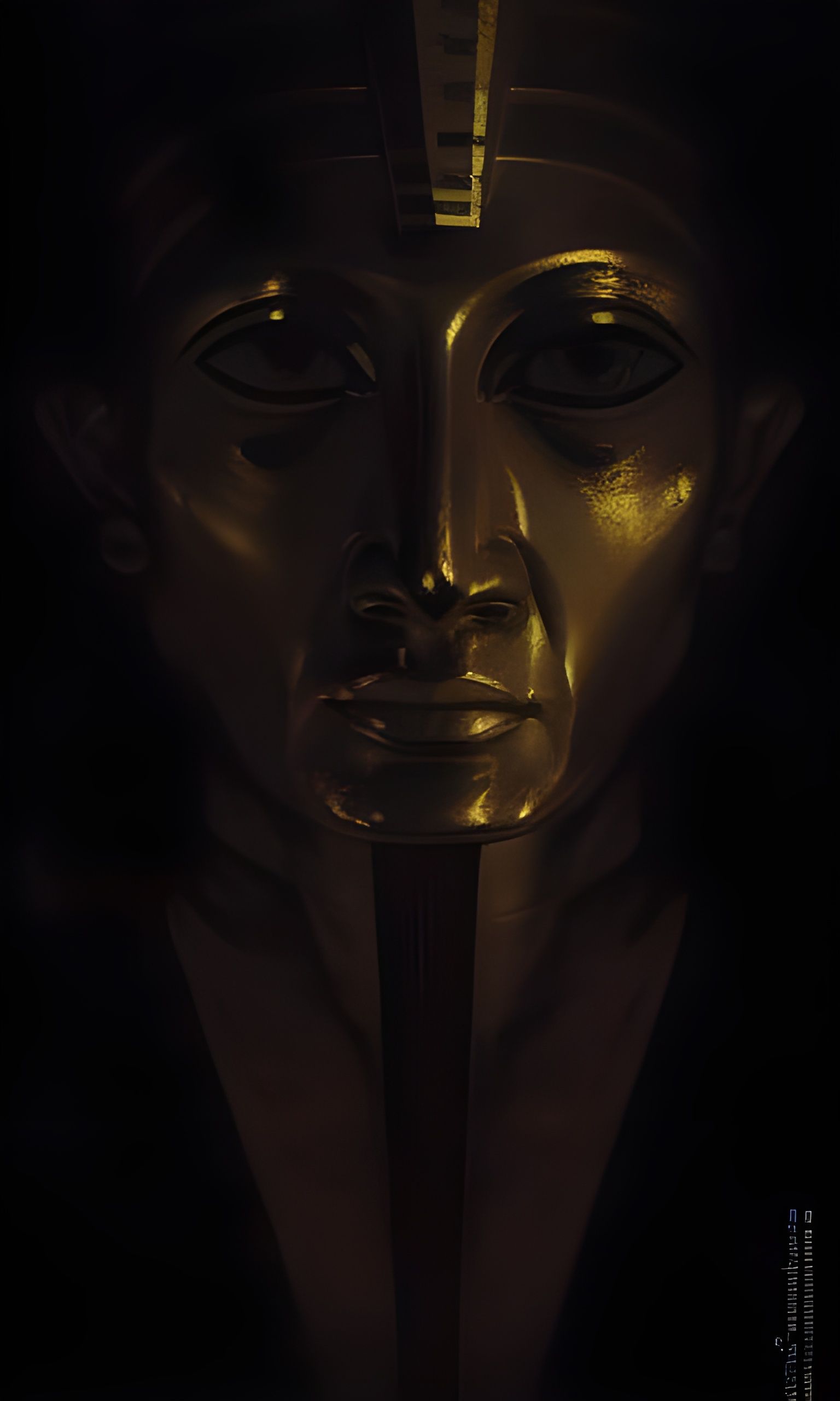 Pharaoh Portrait in Detailed Matte Painting Style