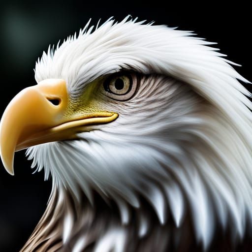 Hyperrealistic Bald Eagle in Perfect Composition