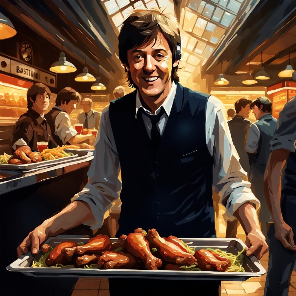 Paul McCartney at Buffalo Wild Wings: Concept Art