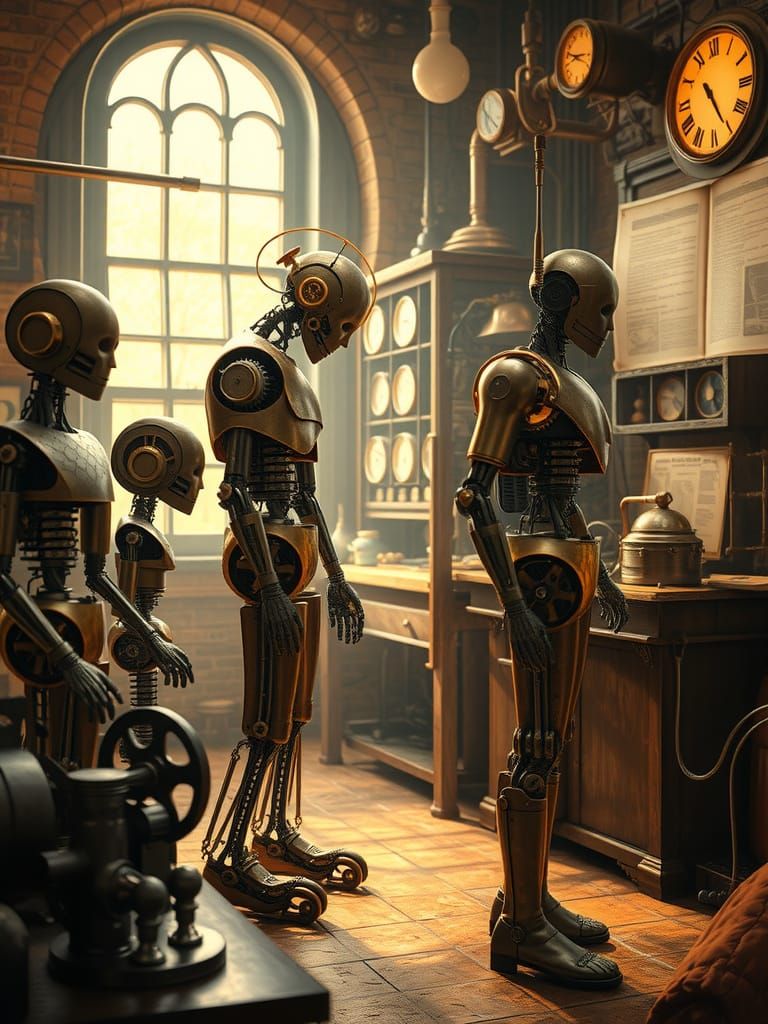 Clockwork Evolution in Steampunk Laboratory