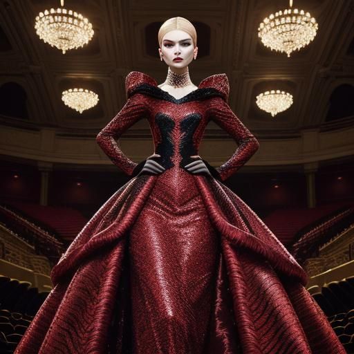 Dragon in Haute Couture Fashion Photography