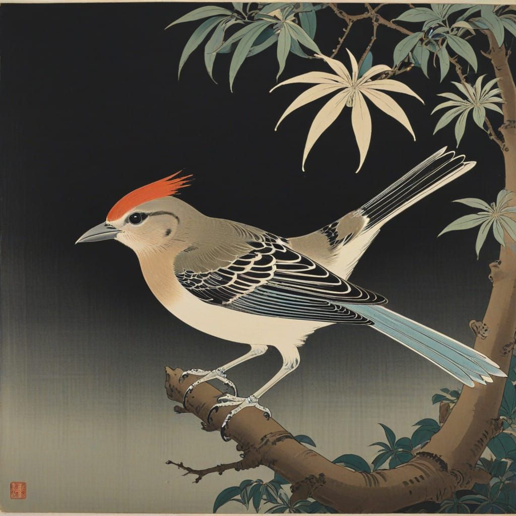 Bird Hishikawa Moronobu
