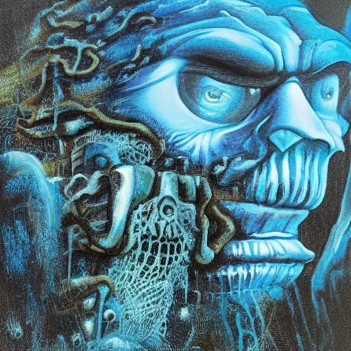 Spongebob's Ominous Underwater Gaze