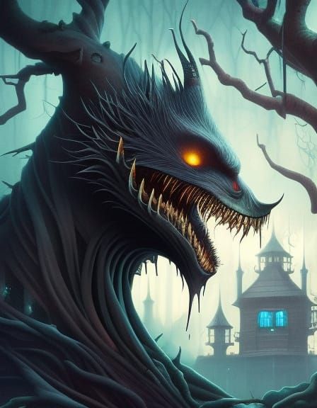 Eerie Bogeyman Portrait in Dark Fantasy Style