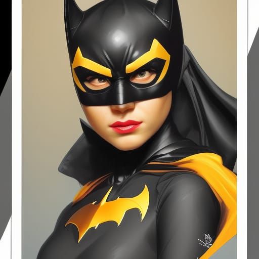 Hyperdetailed Batgirl Portrait in Striking Lighting