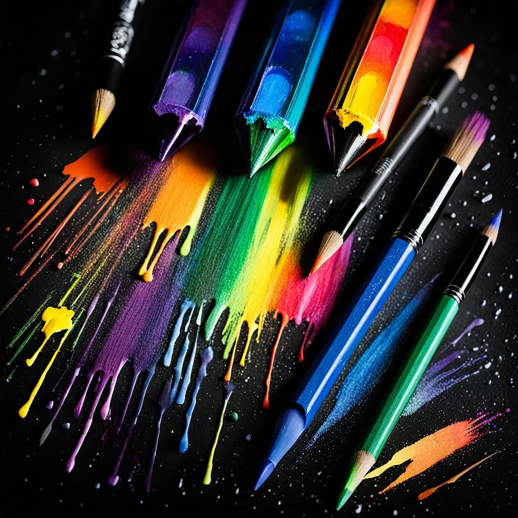 Rayograph Art: Rainbow Fairy in Black and White