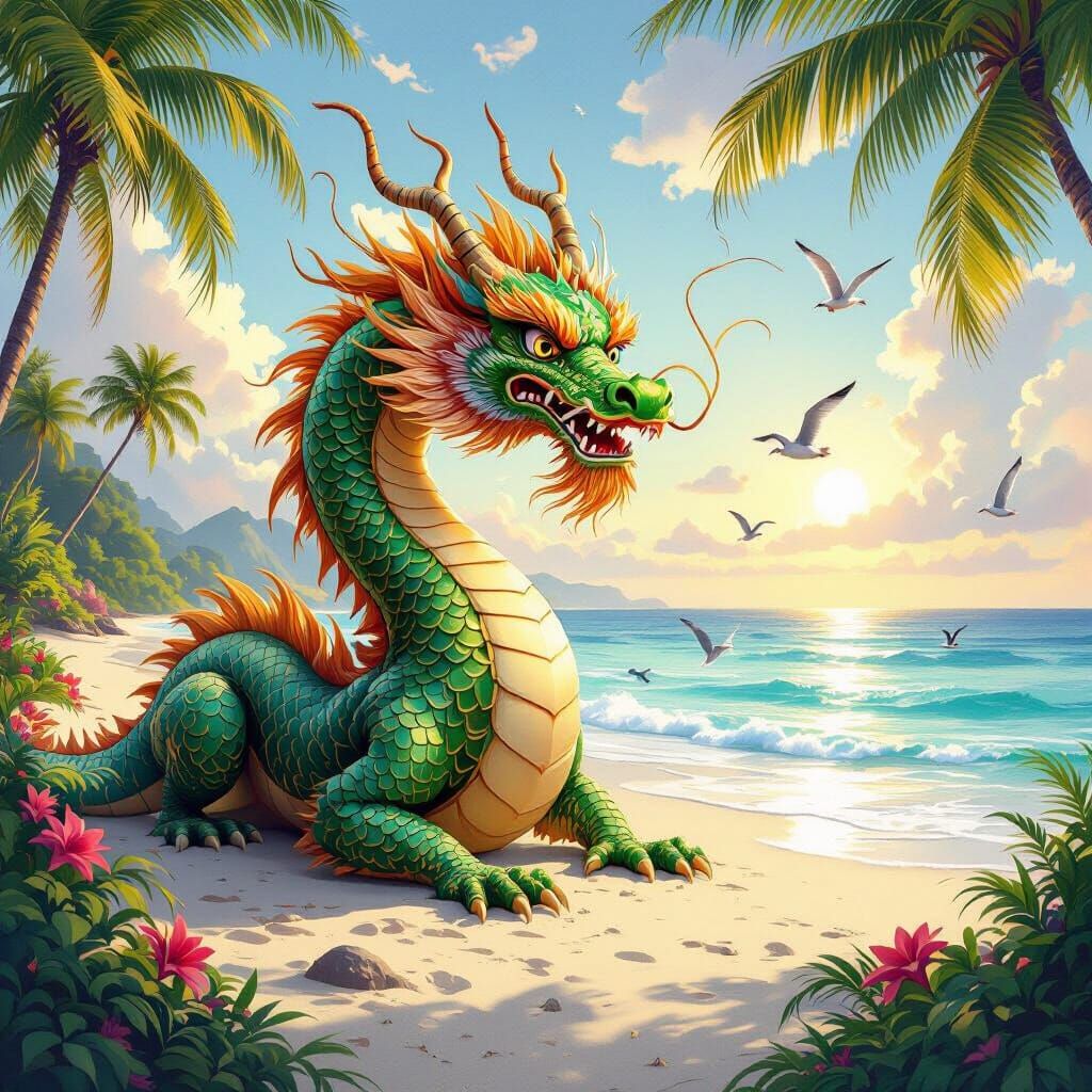 The dragon obviously needs a dentist...