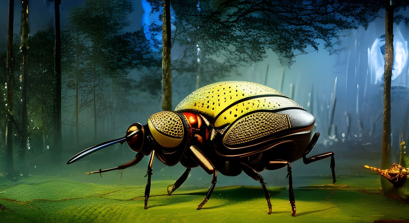 Surreal Insect Dream: Contemporary Sci-Fi Horror Art
