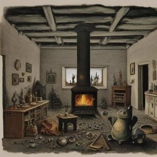 Surreal Night: Cursed Stove, Toads, and Shadows