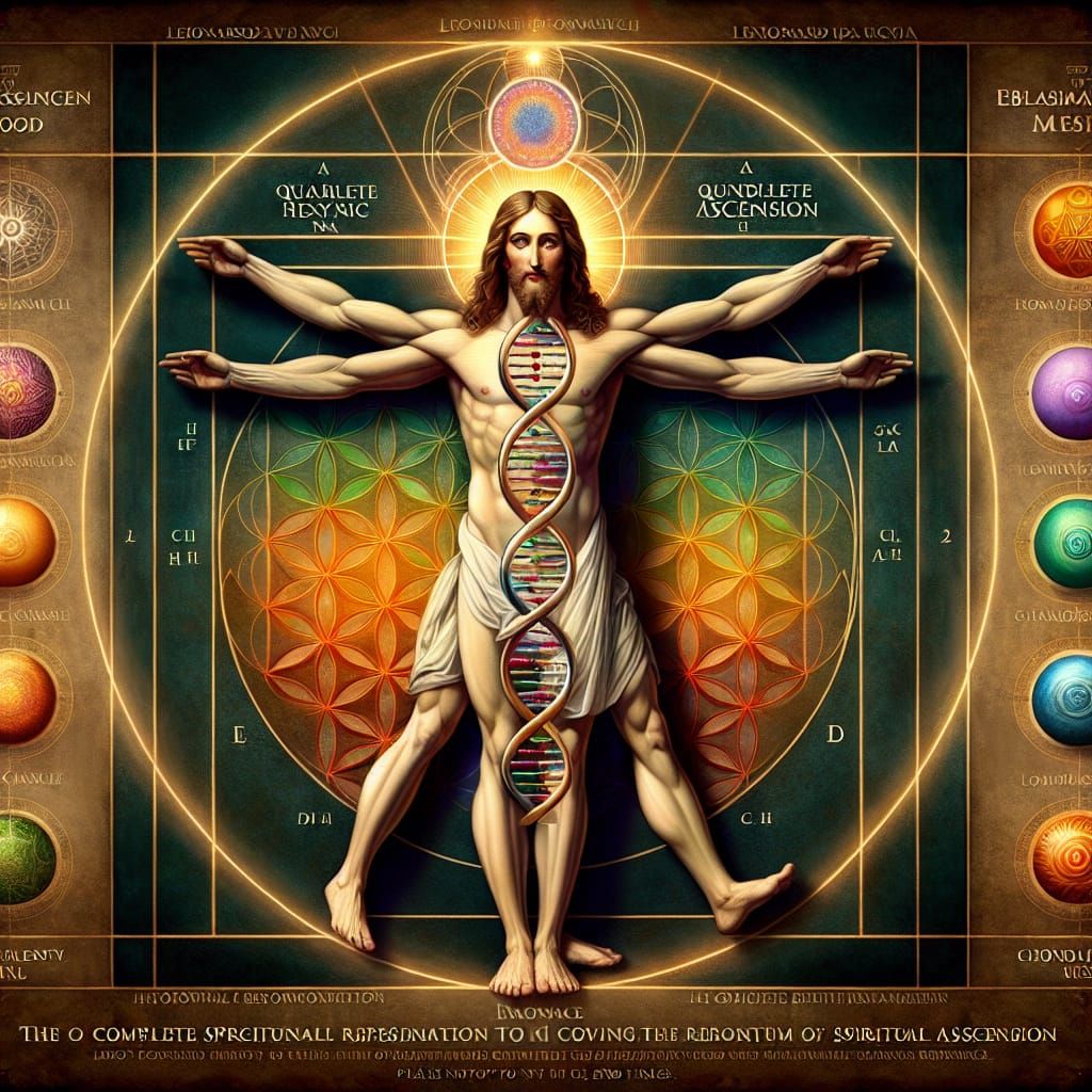 Jesus Christ as Vitruvian Man: DNA and Ascension