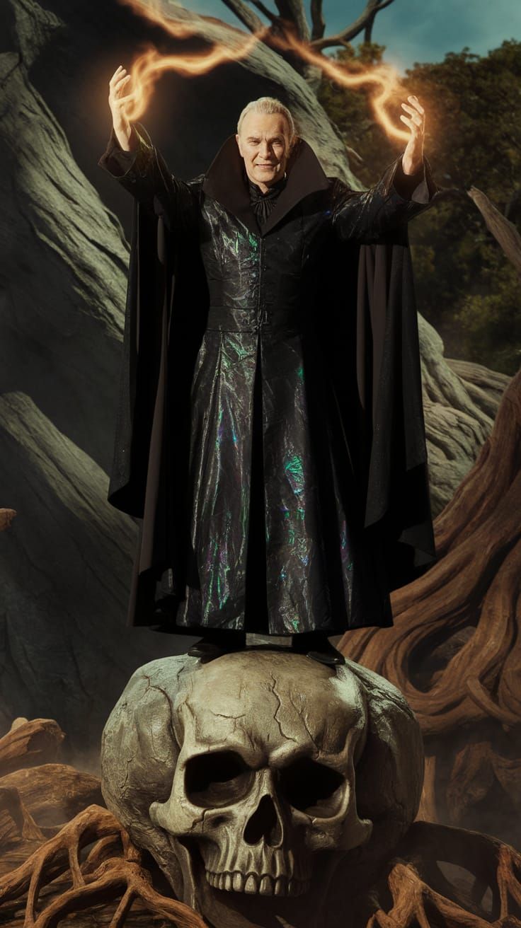 Dark Sorcerer Conquers Ancient Landscape