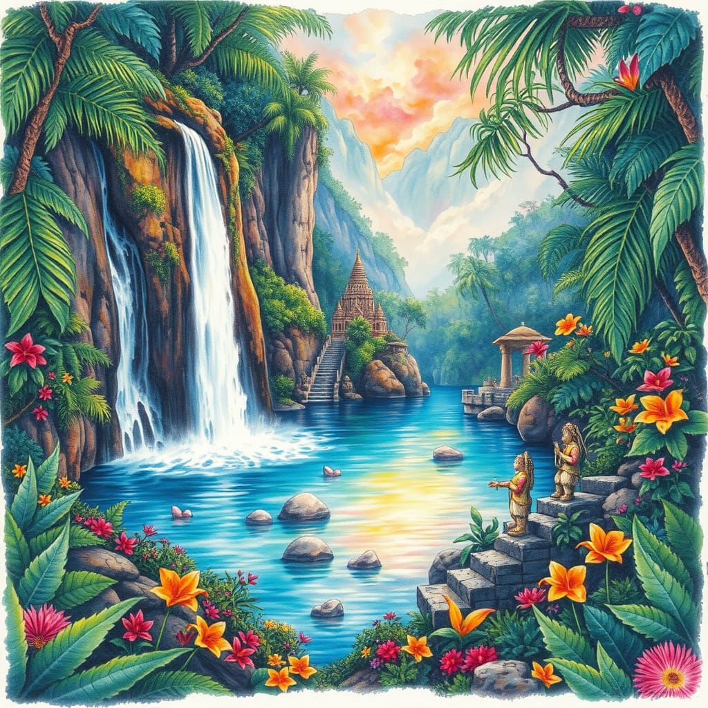 Amazonian Paradise: Waterfalls and Ancient Temples in Waterc...