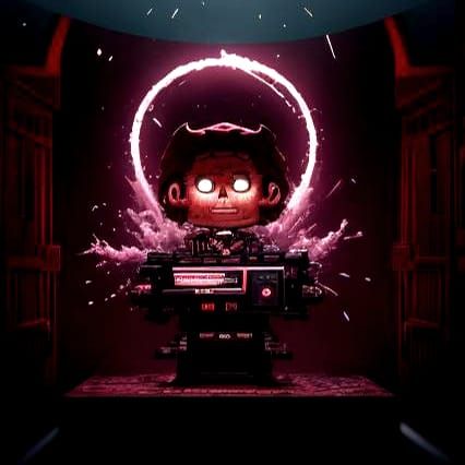 Distorted Humanoid Form in Expressionistic Style