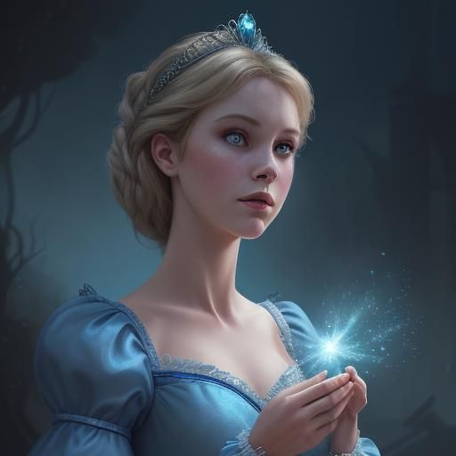 Dark Disney: Hyperrealistic Cinderella Portrait