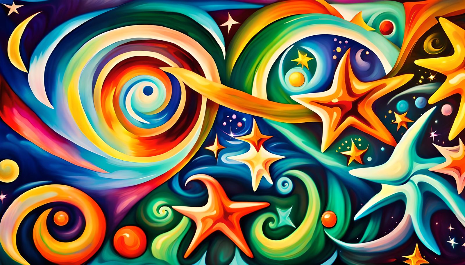 Iridescent Stars in Electromagnetic Plasma Maelstrom