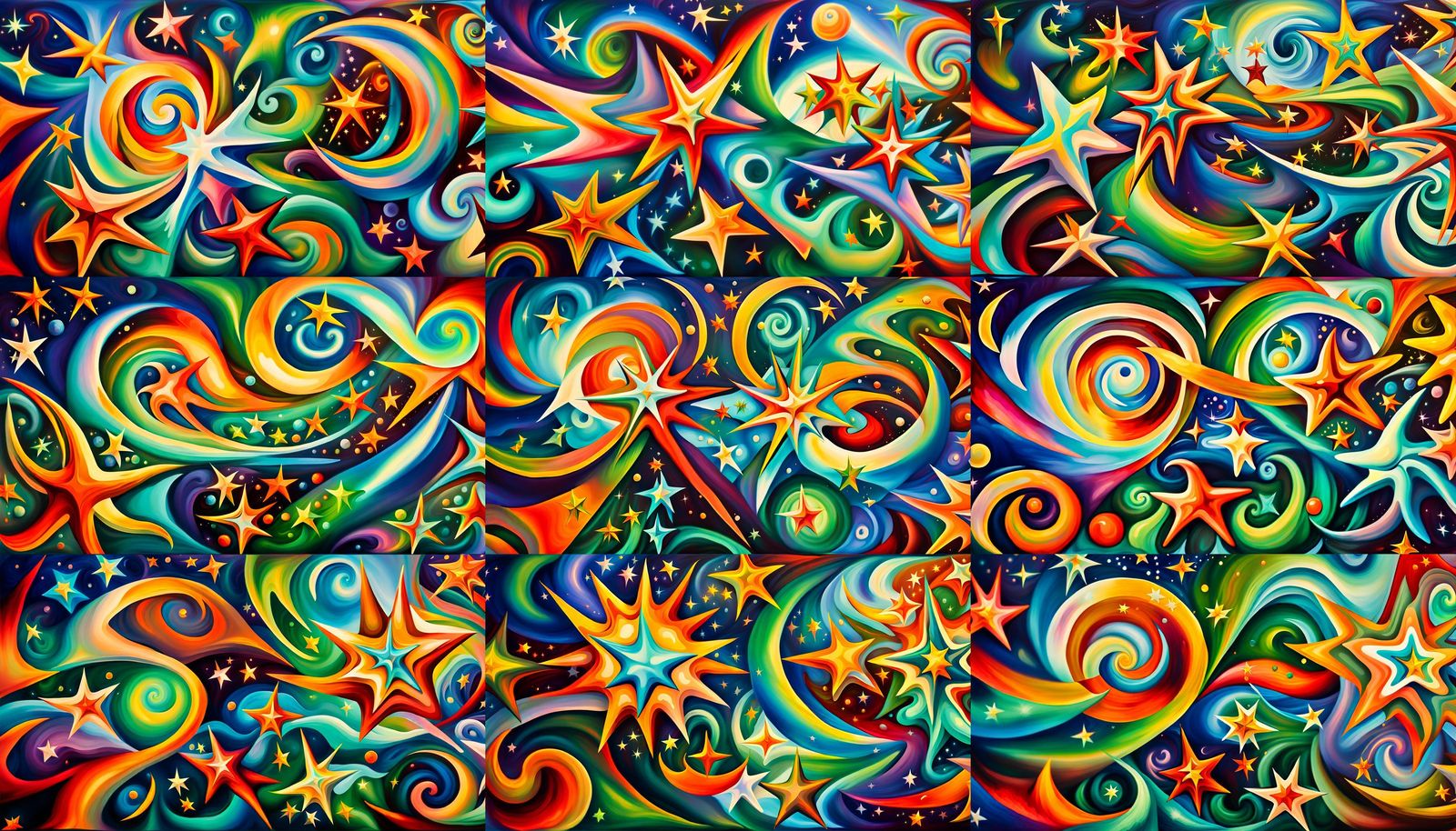 Iridescent Stars Swirling in Electro-Magnetic Plasma: Impast...