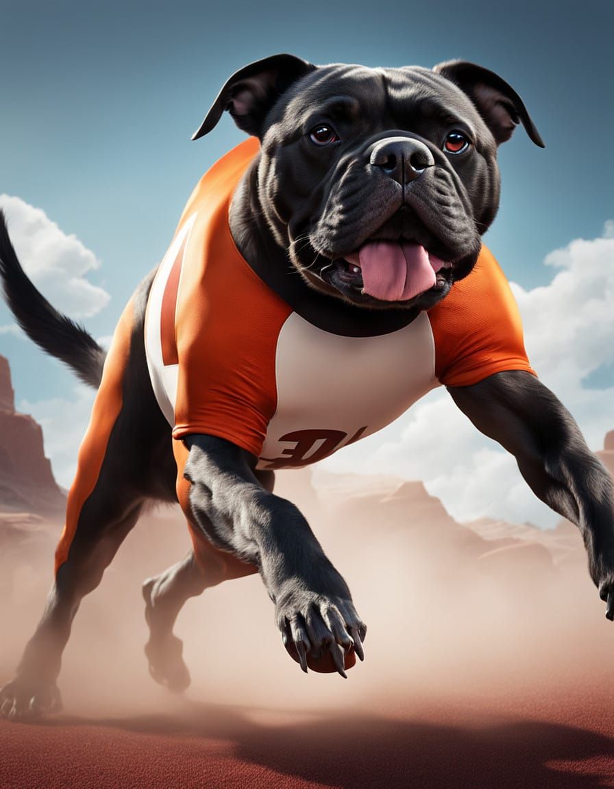 Vibrant Football Fantasy in Epic Digital Art