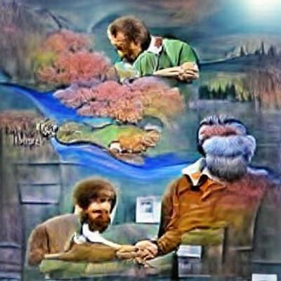 Friendly Trio with Puppet in Vintage TV Style