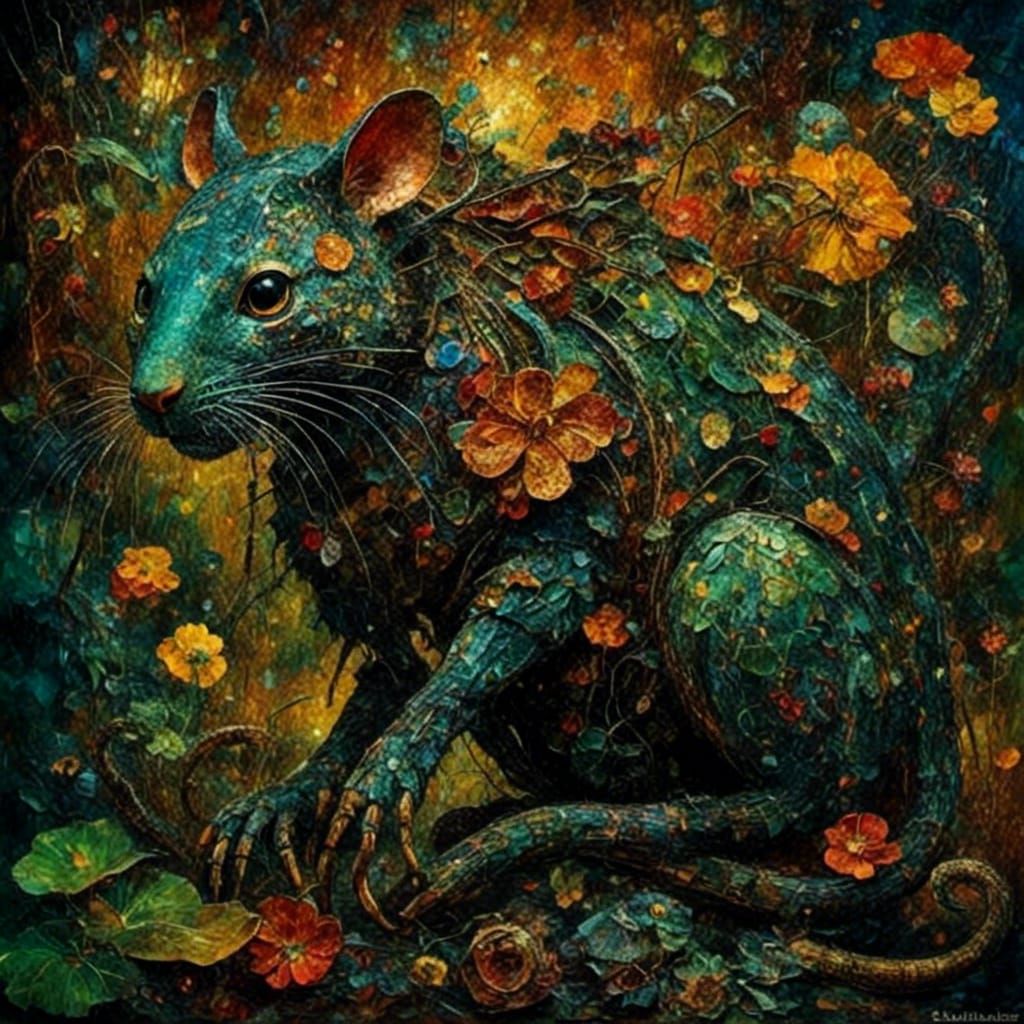 AI Generated Forest Rat Image