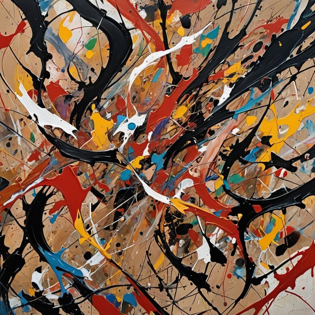 Dynamic Abstract Art in Vivid Colors