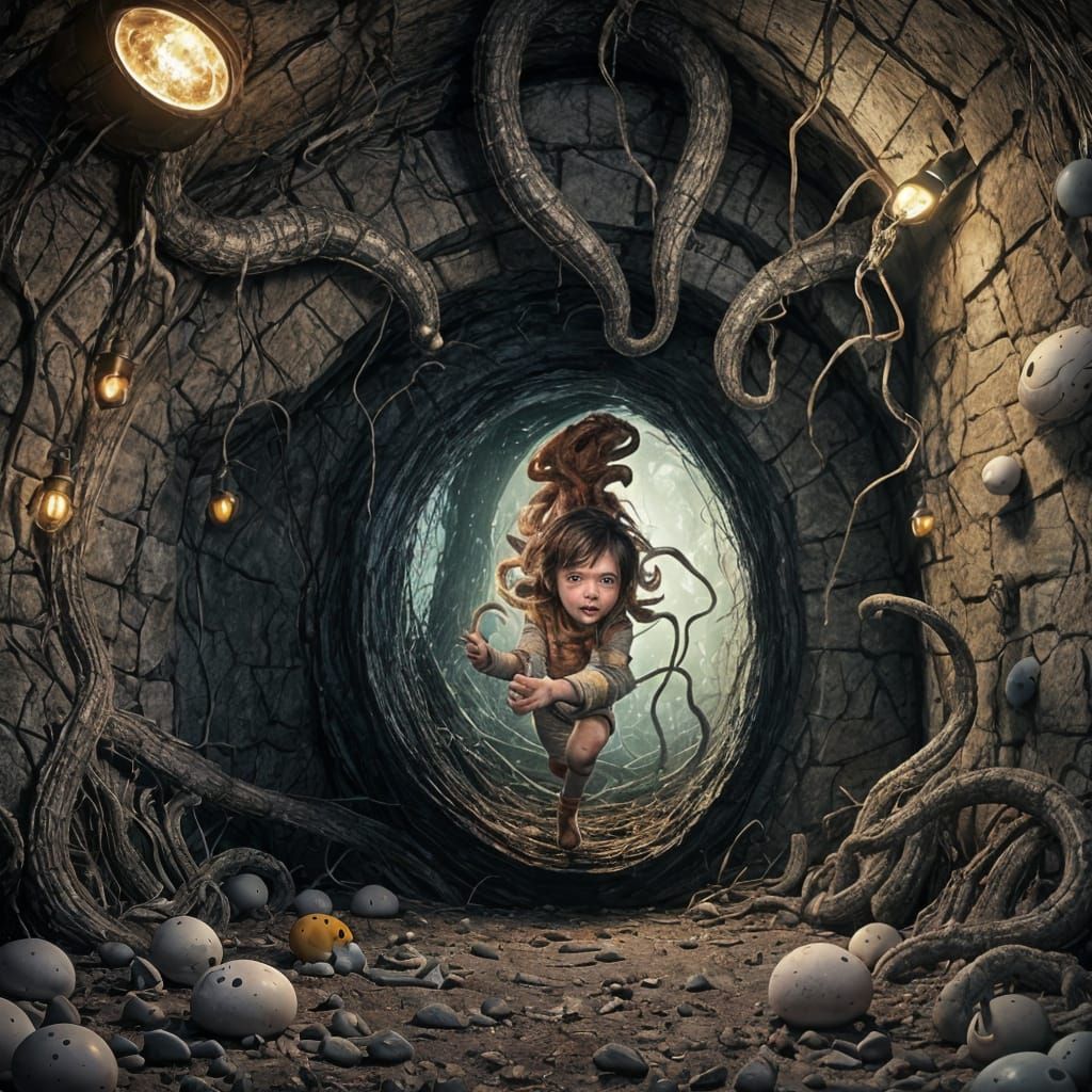 Monster Kid Hatching into a Nightmare World