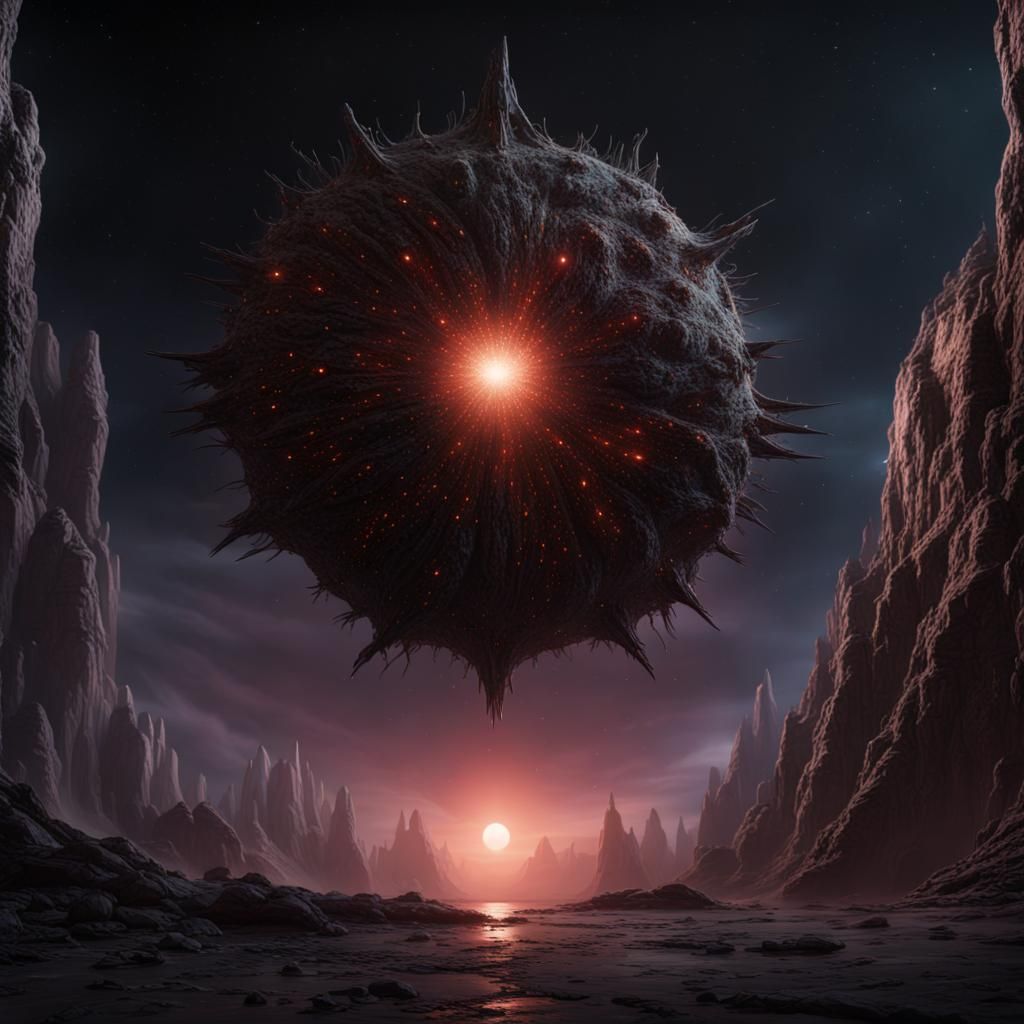 Betelgeuse Star in Detailed Matte Painting Style
