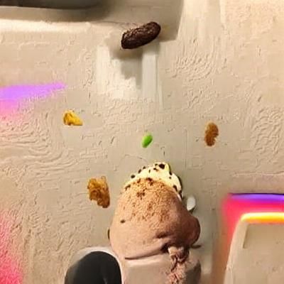 Humorous Taco God Creating Ice Cream