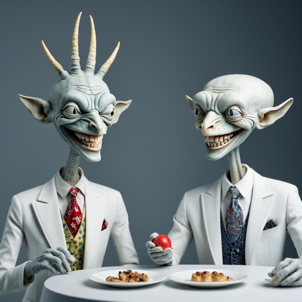 Exotic Aliens Celebrate Together: Masterpiece Photography