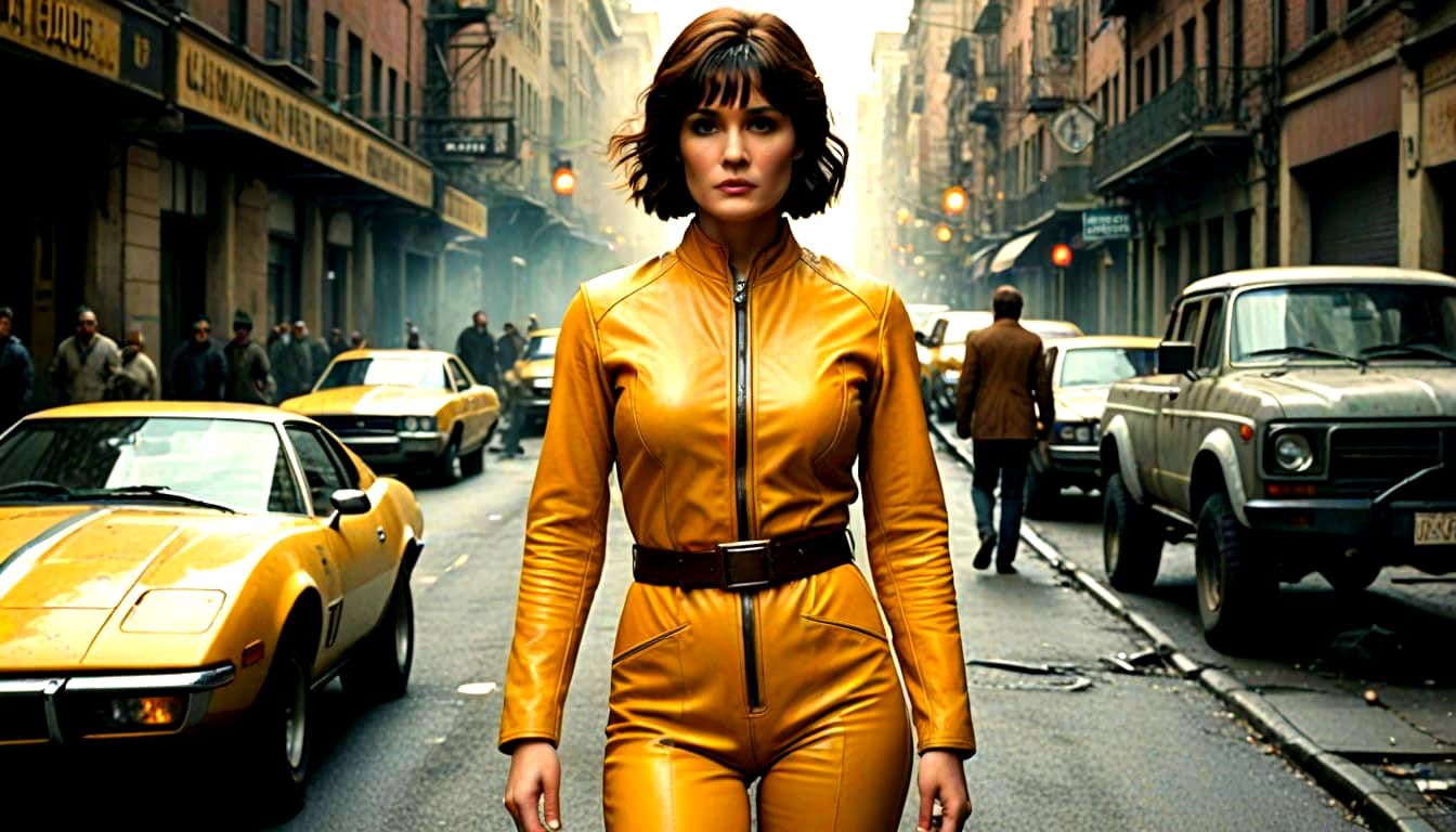 Gemma Arterton as April O'Neill in Cinematic Film Still