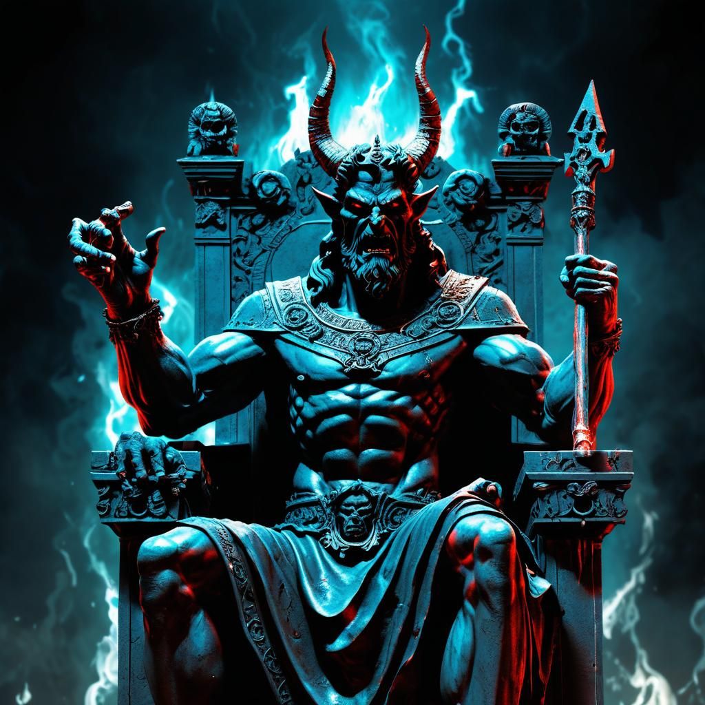 Devil on Throne in Hades Confronted