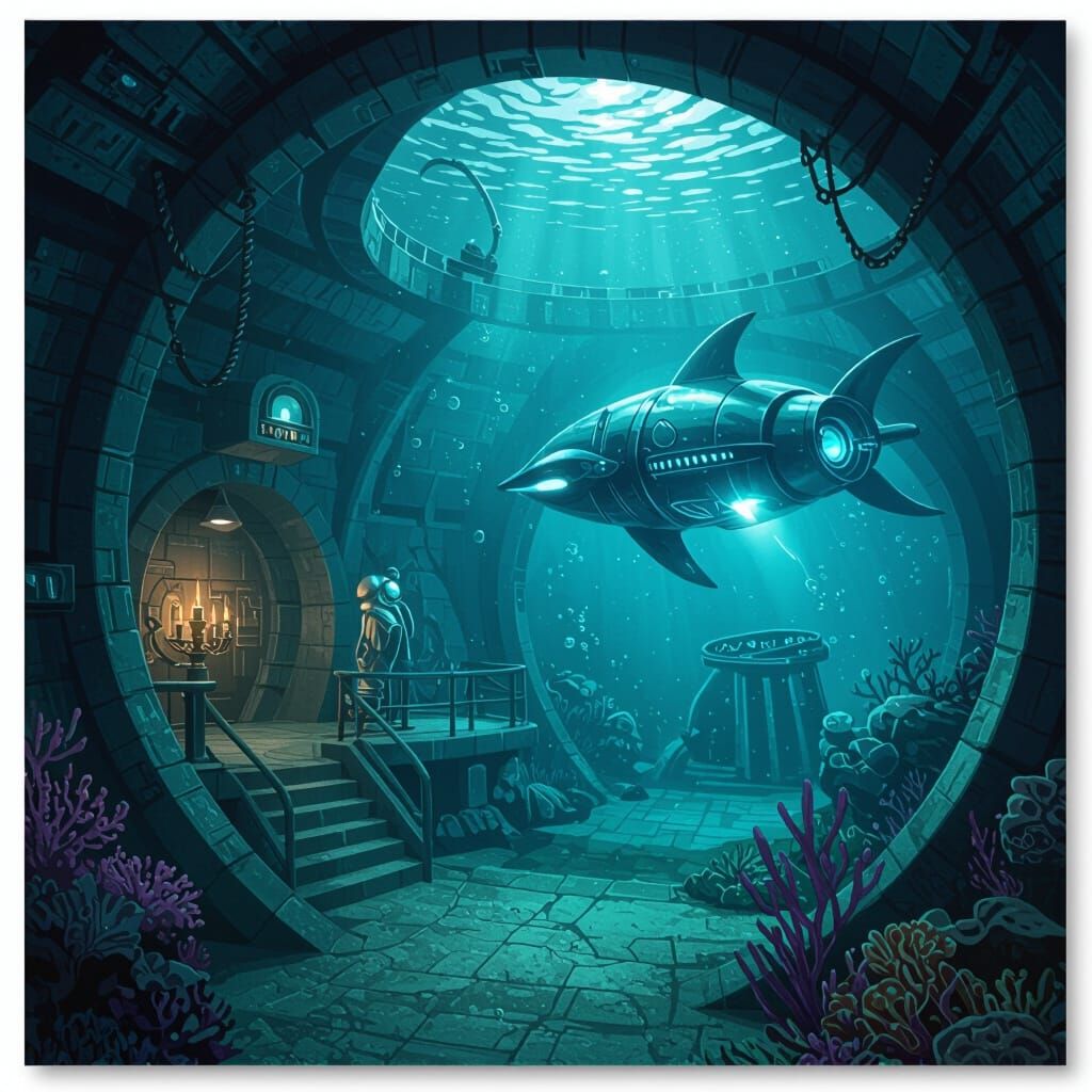 Underwater Supervillain Lair: A Hidden Base